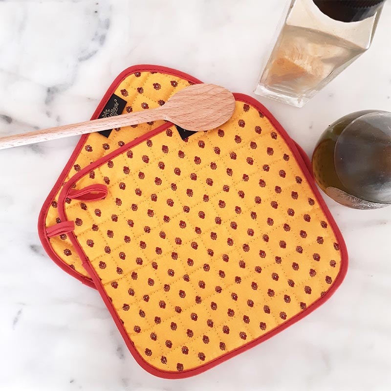 Esterel print cooking pot holder x2