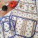 Moustiers print apron for kitchen use