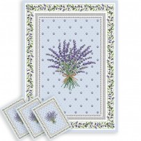 lavender tea towels - all cotton dish towels