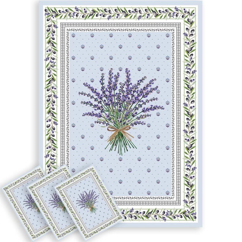 Lauris lavender tea towels x3