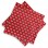 serviette en coton rouge