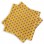 serviette en coton jaune