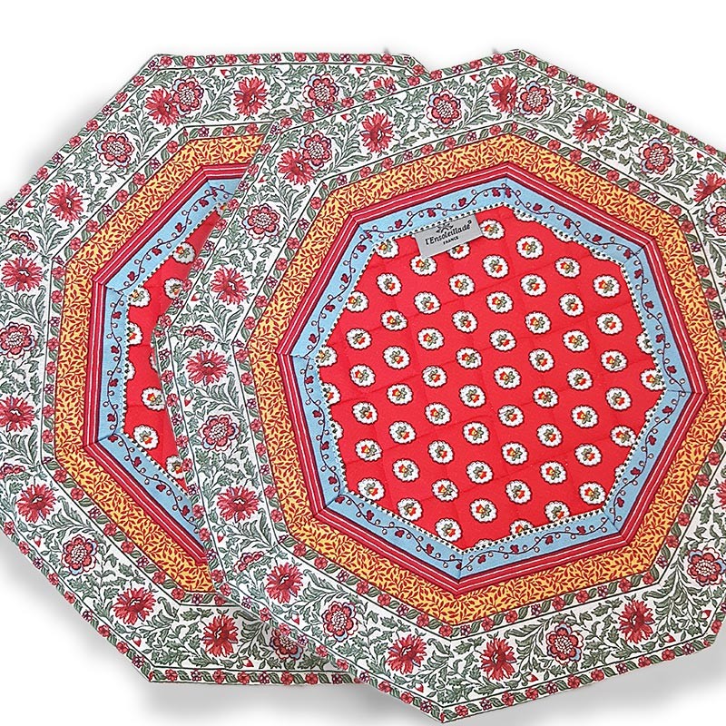 Gordes print dining mat set (x2)