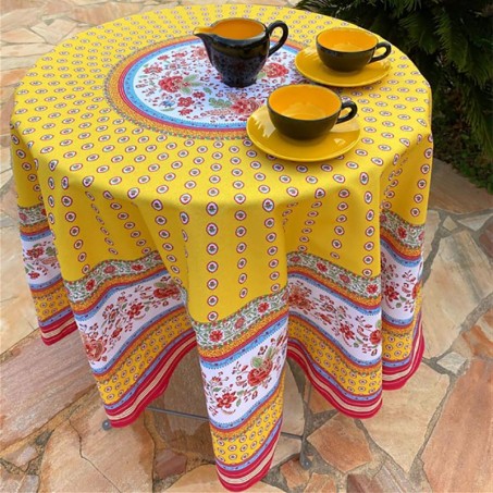 nappes tables rondes - style provençal