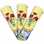 Kitchen towels and dishcloths, pattern Coquelicots, color yellow