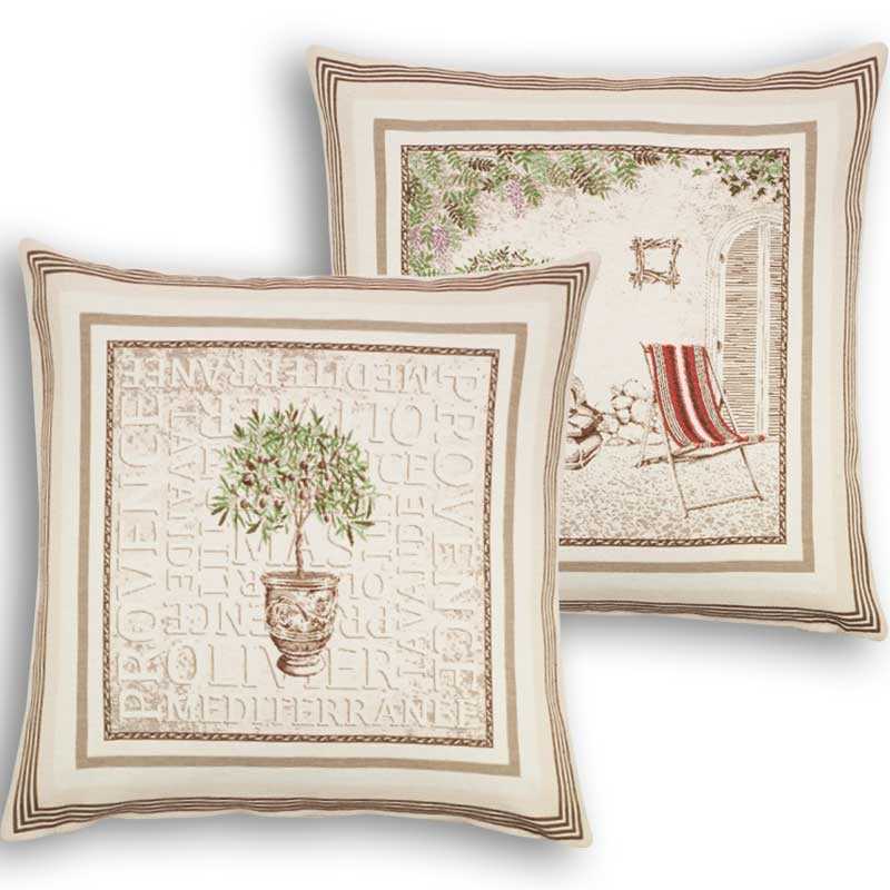 Couch pillow cover Jacquard woven Gordes