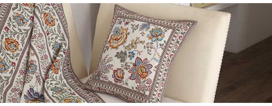 Decorative pillow or cushion covers of quality made in Provence 