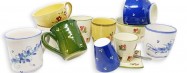 Fancy coffee cups online and custom made mugs - Vallauris pottery