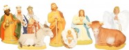 Christmas nativity scene figurines
