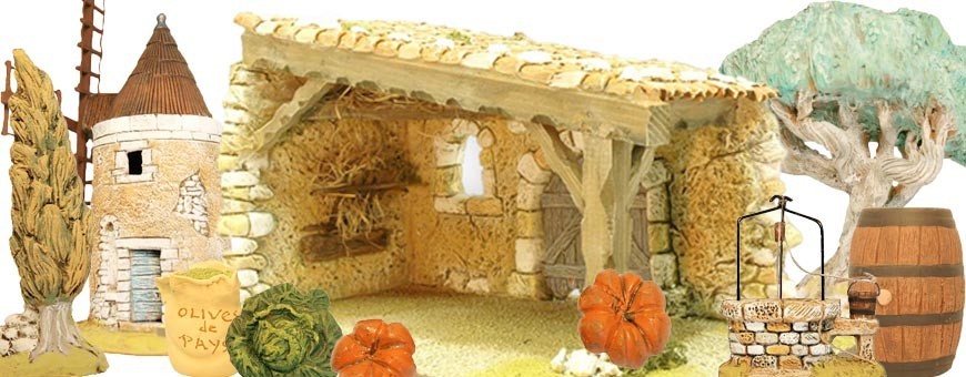 Nativity scene and decorations | Beautiful christmas set
