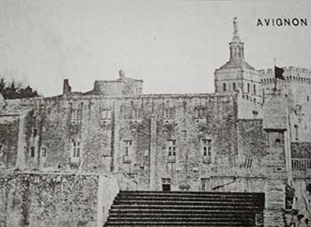 Avignon ancient: the palace of the Popes