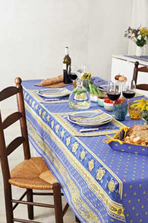 nappre provencale rectangle en tissu imprimé Bastide